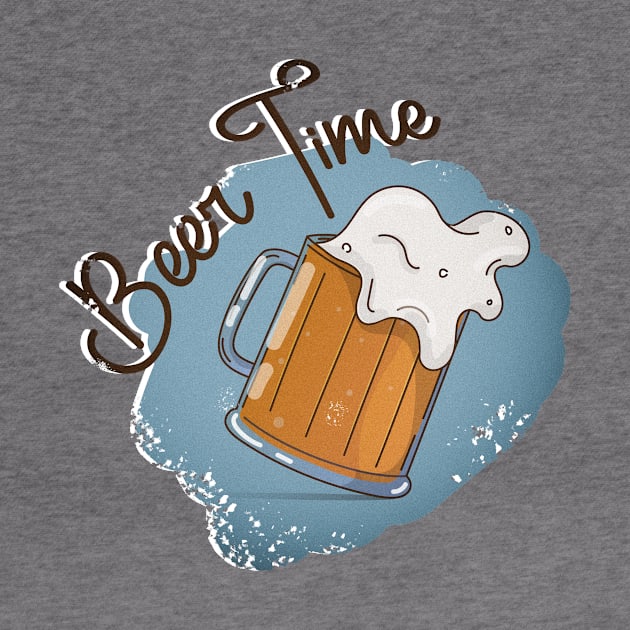 Beer Time Print by Polikarp308